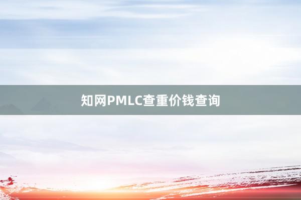 知网PMLC查重价钱查询